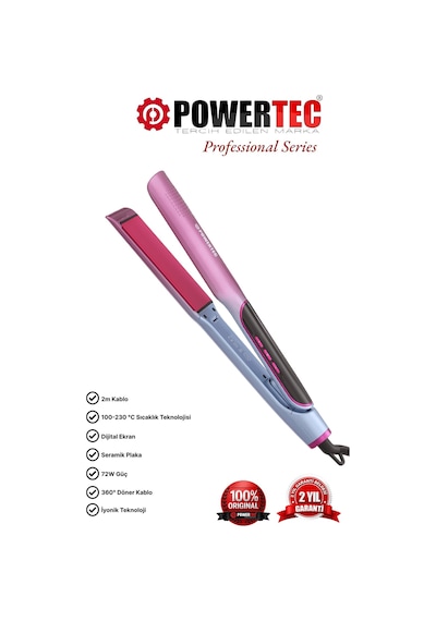 Powertec TR-2830 Seramik Iontech Saç Düzleştirici