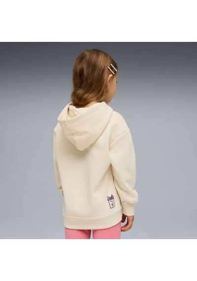 Puma X Gabbys Dollhouse Çocuk Baskılı Geniş Kesim Kapüşonlu Sweatshırt 634928 87 Beyaz