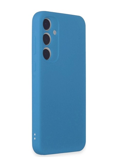 Samsung Galaxy A55 5g Kılıf First Silikon - Mavi Çok Renkli
