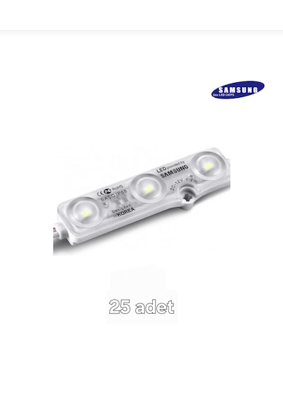 Samsung 3'lü Led Modül Beyaz 25 Adet