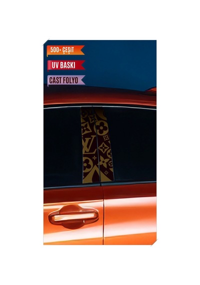 Araç Kapı Direk Kaplama Folyosu Vl Desenli Sağ Sol Takım 2 Adet - 22x50 Cm Görsel - 785711070