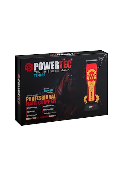 Powertec TR-4800 Tam Profesyonel 9.000rpm 8 Kademeli Saç-sakal Kesim Makinesi +yedek Seramik Bıçak Seti 3 - 4 Saat Kırmızı Powertec TR-4800 Tam Profesyonel 9.000rpm 8 Kademeli Saç-sakal Kesim Makinesi +yedek Seramik Bıçak Seti 3 - 4 Saat Kırmızı