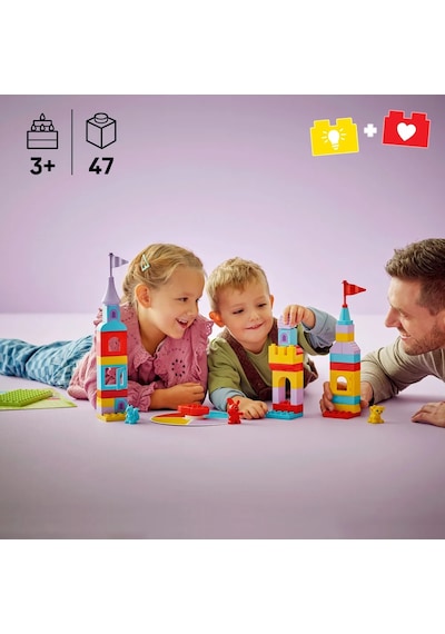 LEGO® DUPLO® Hopsy’nin Kale Oyunu 10450 - 3 Yaş ve Üzeri Çocuklar için 3 Hayvan Figürü İçeren Eğitici Oyuncak Yapım Seti (47 Parça)