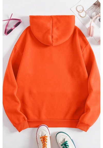 Uyguntarz Siyah Saturn Sweatshirt Turuncu