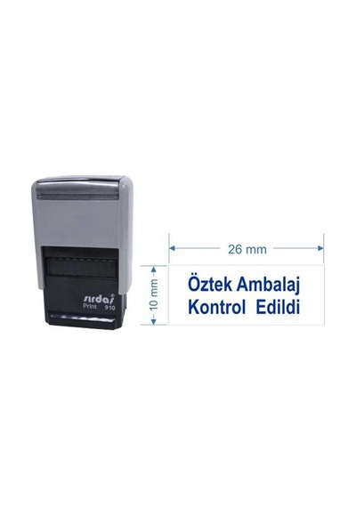 Sırdaş 910 Kişiye Özel İsim Ve Ünvan Kaşesi Mavi Keçe Çoklu Renkli