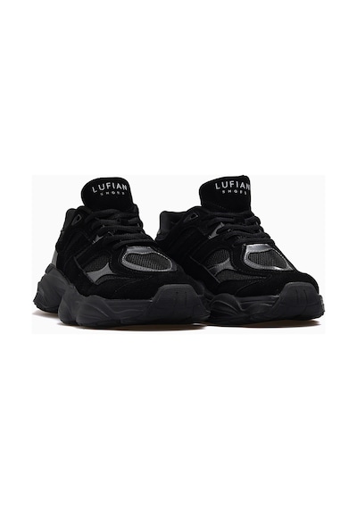 Lufian Mery Kadın Deri Sneaker Spor Ayakkabı 26y 112230036 M Siyah Siyah