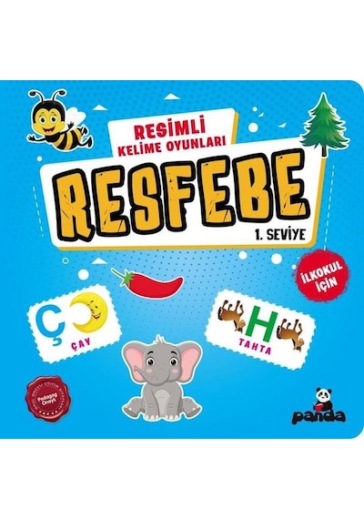 Resfebe 1. Seviye - Resimli Kelime Oyunları - İlkokul İçin- Panda