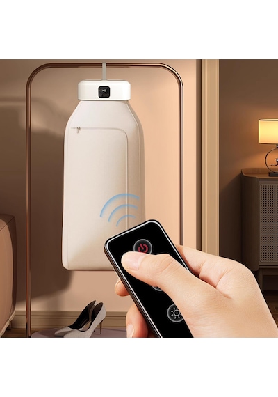 Mioji Mio UV100X Yeni Nesil UV Işıklı Portatif Askılı Katlanabilir Çamaşır Kurutma Makinesi Beyaz