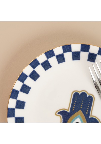 Aryıldız Chance Pasta Tabağı Hamsa 21 Cm Renkli
