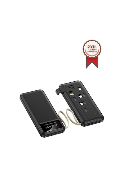Torima Hızlı Şarj Özellikli 4 Çıkışlı 10.000 Mah Powerbank Siyah