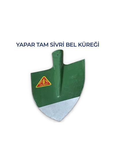 Ultra Çelik Az Sivri Bel Küreği 36 Cm 21 Cm Geniş Sap Hariç Kolay Kullanım Uzun Ömürlü