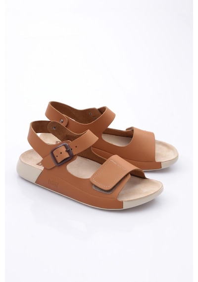 Dgn P28 Kadin Çift Bantli Sandalet P28-1512-R1755 Taba