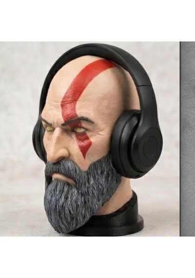 Happy3dworld Sparta Savaşçısı Büst Kulaklık Standı, 3d Baskı Antik Yunan Dekor