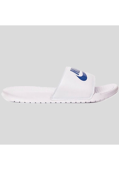 Nike Futura Benassi Slide White-blue Unisex Beyaz-mavi Terlik Tek Bantlı Beyaz