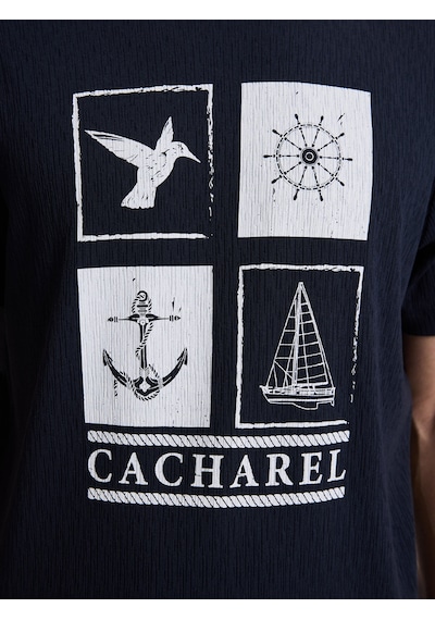 Cacharel Erkek Lacivert Tişört 50320529-vr033