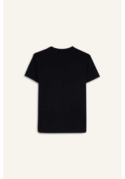 Defacto Slim Fit Dar Kesim V Yaka Üst L4884az25aubk27 Siyah