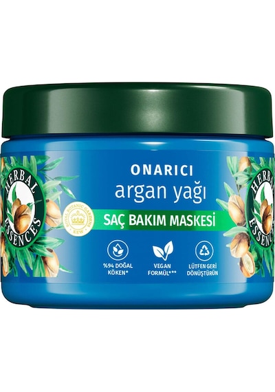 4 Adet Herbal Essences Saç Maskesi Core Argan Yağı 300 Ml