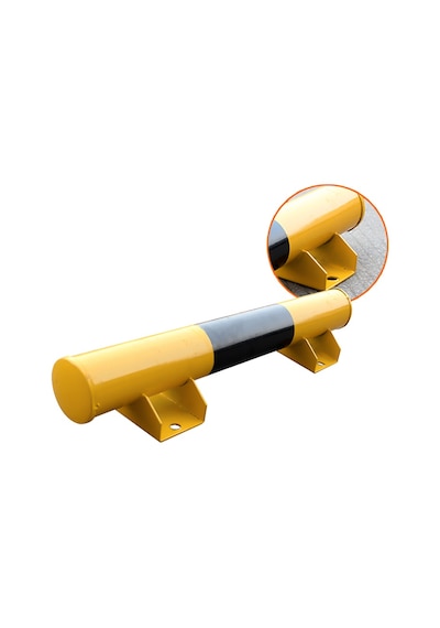 Otopark Teker Bariyeri Sonlandırma Lastik Stoperi Otopark Araç Stoperi 60 Cm Ø76mm 2.5mm