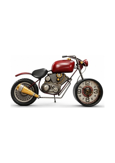 Motosiklet Tasarımlı Metal Duvar Saati Arbltgs01ruhptcz8lr Çok Renkli