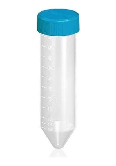 Falkon Tüpü Dibi Konik 50 Ml - Taksimatlı - Mavi Kapaklı Falcon
