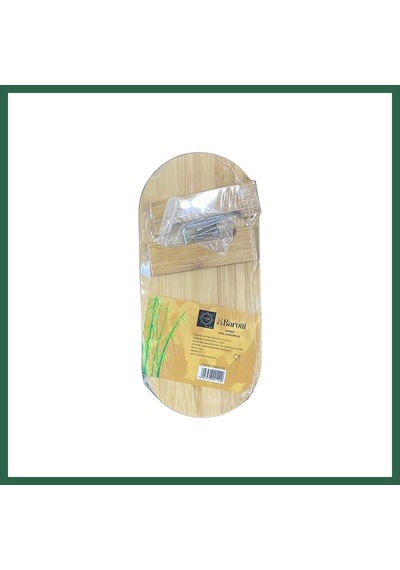 Bezos Bambu Oval Sunumluk Bzs01 Çok Renkli