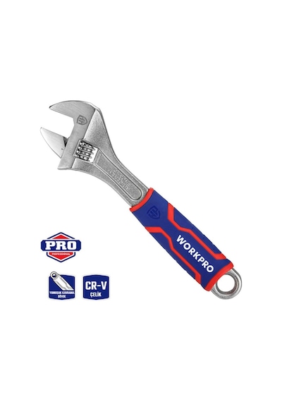 Workpro Wp272012 250mm Cr-v Profesyonel Kurbağacık Anahtar