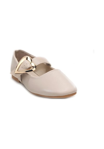 Papuçcity Fendi 03468 Kadın Günlük Babet Krem
