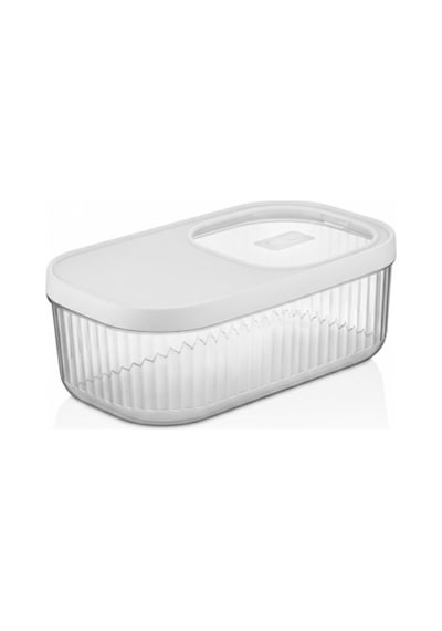 2'li 5 Lt Multibox Beyaz Kayar Kapaklı Saklama Kabı & Erzak Kabı & Toz Ve Tablet Deterjan Kutusu Beyaz