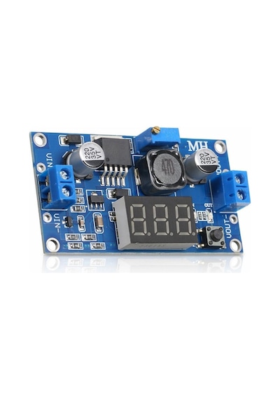 Lm2596 Dc-dc Ayarlanabilir Step-down Modül Dijital Voltmetre Göstergeli