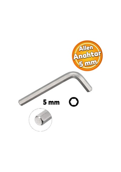 Eltos Allen Alyan Anahtar 5 Mm Altıgen Vida Somun Sıkma Sökme Eca005