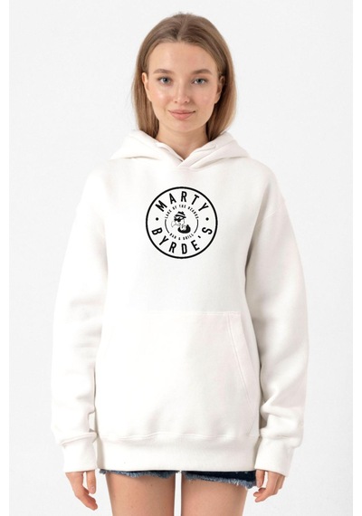 Ozark Marty Byrde's Logo Beyaz Kadın 3ip Kapşonlu Sweatshirt Beyaz