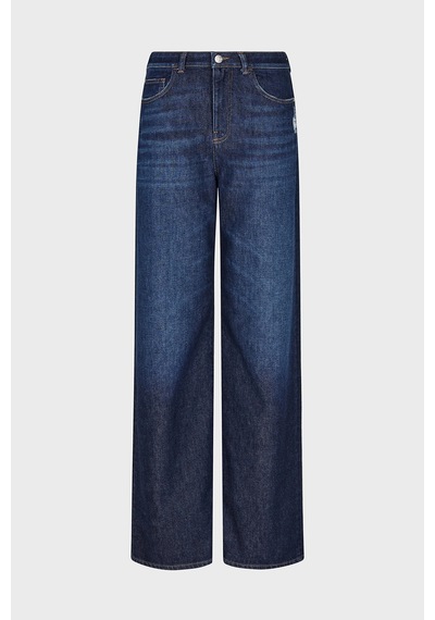 Emporio Armani Pamuklu Relaxed Fit Geniş Paça Vintage Görünümlü Jeans Kadın Kot Pantolon Ew000737 Af17033 Mb001 Lacivert Emporio Armani Pamuklu Relaxed Fit Geniş Paça Vintage Görünümlü Jeans Kadın Kot Pantolon Ew000737 Af17033 Mb001 Lacivert