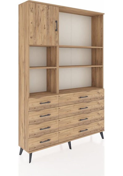 Arges Dolap 7 Raflı 8 Çekmeceli Tek Kapaklı 132x30x195 Çam-çam/çam Atlas Çam/atlas Çam Arges Dolap 7 Raflı 8 Çekmeceli Tek Kapaklı 132x30x195 Çam-çam/çam Atlas Çam/atlas Çam