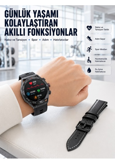 Amoled Ekranlı 5g Android Akıllı Saat Sım Kart Destekli Kameralı Akıllı Saat - Lisinya