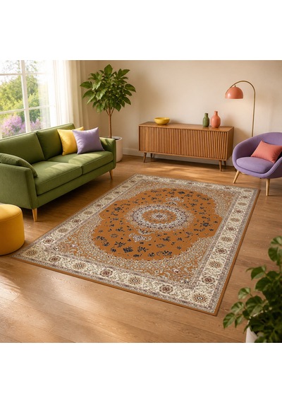 Kartela Halı Siva Halı Jüt Taban Dokuma Halı Bakır - 60 X 90 Cm