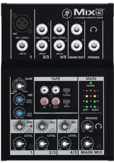 Mackie Mix5 5 Kanal Deck Mikser.