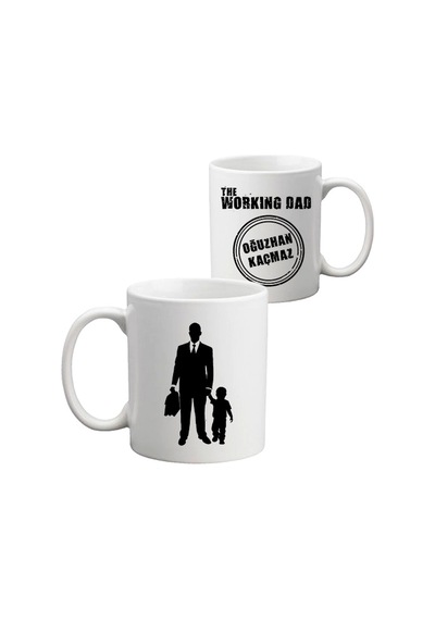 Erkek Çocuk Babasına Hediye Isimli Working Dad Kupa Bardak