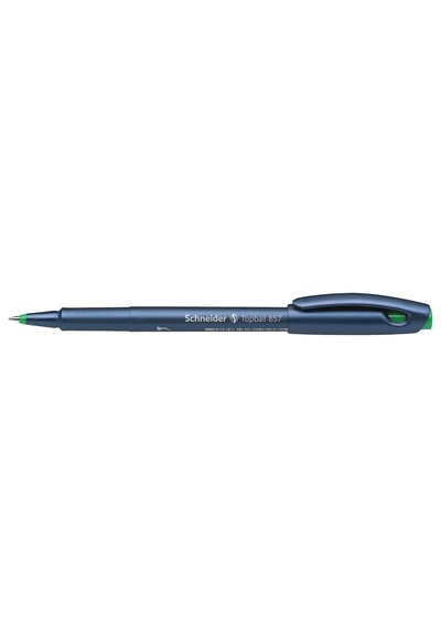 Topball 857 Konik Uçlu Roller Kalem 0,6 Mm Yeşil Çok Renkli