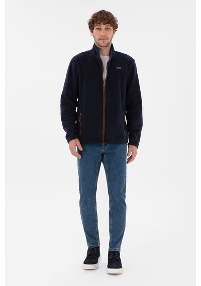 U.S. Polo Assn. Erkek Lacivert  Polar Örme Hırka 50290594-VR033