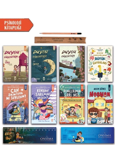 Timaş Çocuk 2 Ve 3 Sınıf Psikoloji Kitaplığı 8 Kitap Set - Renklerimin Sırrı Ne - Duygu Günlüğüm Mira Serisi