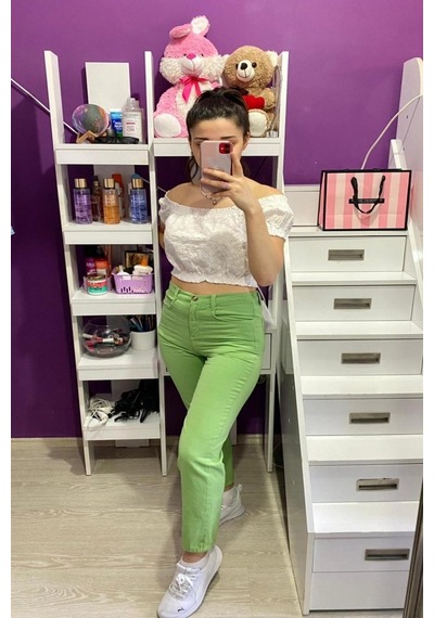 Alyn Wear Yeşil Yıkamalı Gömlek Ve Pantolon Takım