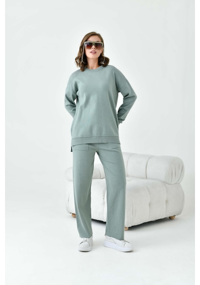 Ftz Women Kadın Düz Basic İkili Takım Mint 20800 Mint