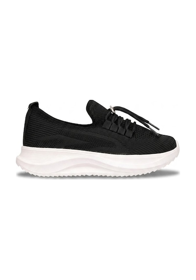 Elit Erd2611 Kadın Klasik Sneaker Siyah - Beyaz