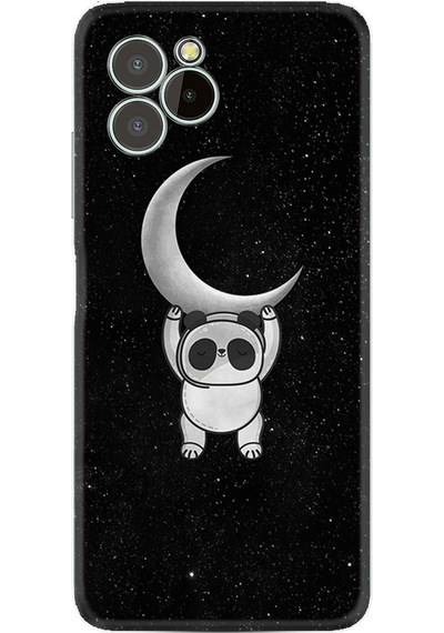 Oukitel C21 Pro Kılıf Resimli Desenli Silikon Platinium Series Panda Moon 1811