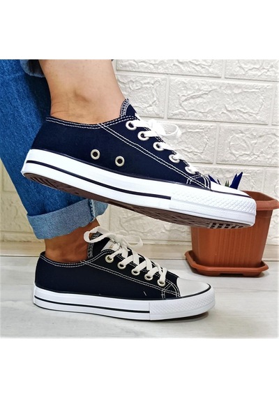 Fiyra 554 Lacivert Kısa Unisex Sneaker Keten Spor Ayakkabı 001