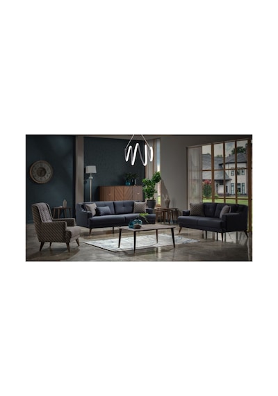 Led Sarkıt Avize 3 Renk Işık - Spiral 60 Cm Antrasit