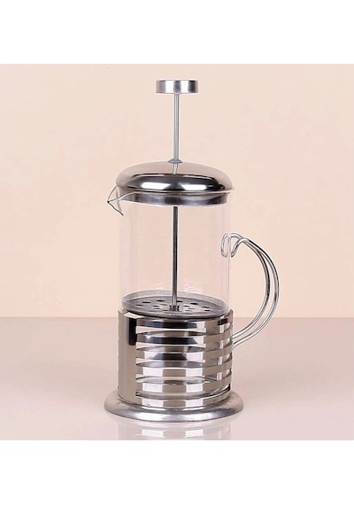 Çelik Kulplu Cam French Press - 350 Ml Renkli