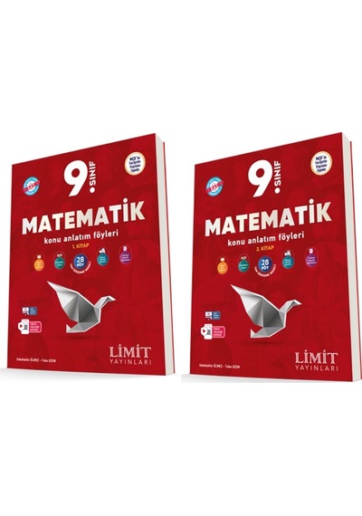 Limit 2025 9. Sınıf Matematik 1. Kitap Ve 2. Kitap Kaf Seti 2 Kitap Güncel Müfredat