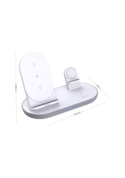 15w 3-in-1 Kablosuz Şarj İstasyonu Telefon, Apple Watch Ve Kulaklık İçin Qi Wireless Charging Stand-1545