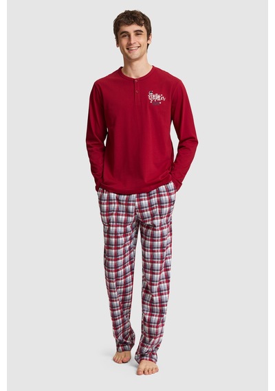 U.S. Polo Assn. Erkek Bordo Pijama Takımı 50333266-vr014